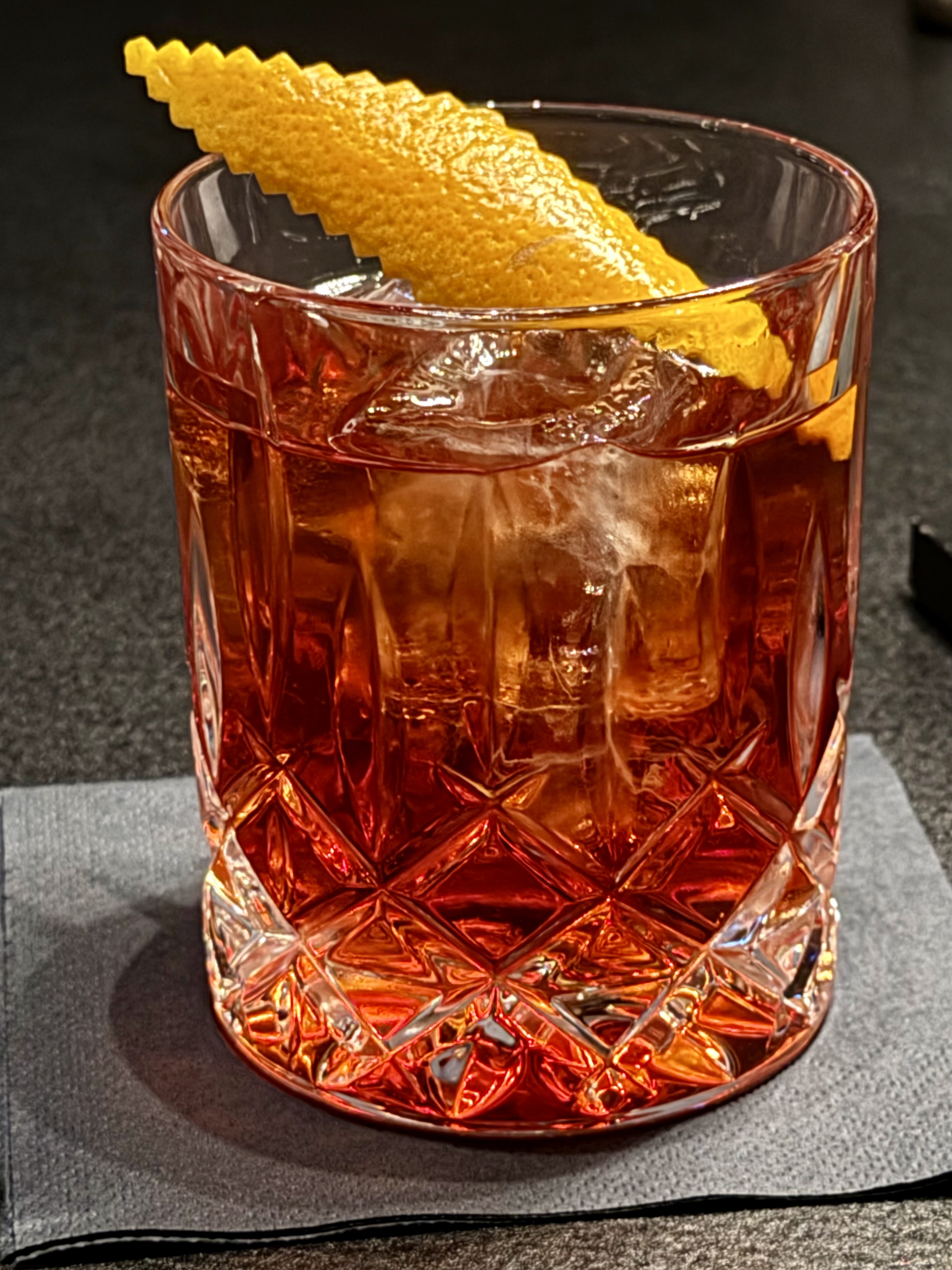 A Negroni in a London bar